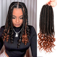 Goddess Faux Locs Crochet Extensions Synthetic Braids Soft with Curly Ends Wavy Braiding Passion Twist River Hair