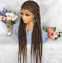 36" Braided Lace Front Synthetic Wig for Women - Image 6