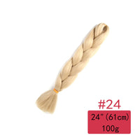 24 Inches Jumbo Braid Synthetic Braiding Hair Ombre Jumbo Hair Extension For Women DIY Hair Braids