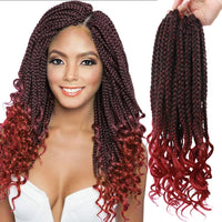 Goddess Faux Locs Crochet Extensions Synthetic Braids Soft with Curly Ends Wavy Braiding Passion Twist River Hair