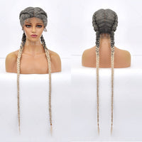 Braided Lace Front Synthetic Wig for Women - Image 12