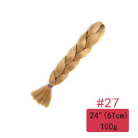 24 Inches Jumbo Braid Synthetic Braiding Hair Ombre Jumbo Hair Extension For Women DIY Hair Braids