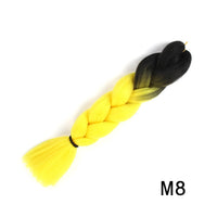 24 Inches Jumbo Braid Synthetic Braiding Hair Ombre Jumbo Hair Extension For Women DIY Hair Braids