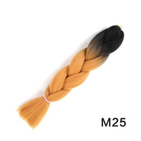 24 Inches Jumbo Braid Synthetic Braiding Hair Ombre Jumbo Hair Extension For Women DIY Hair Braids