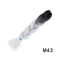 24 Inches Jumbo Braid Synthetic Braiding Hair Ombre Jumbo Hair Extension For Women DIY Hair Braids
