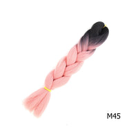 24 Inches Jumbo Braid Synthetic Braiding Hair Ombre Jumbo Hair Extension For Women DIY Hair Braids