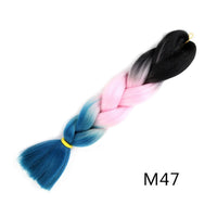 24 Inches Jumbo Braid Synthetic Braiding Hair Ombre Jumbo Hair Extension For Women DIY Hair Braids