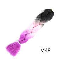 24 Inches Jumbo Braid Synthetic Braiding Hair Ombre Jumbo Hair Extension For Women DIY Hair Braids