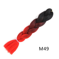 24 Inches Jumbo Braid Synthetic Braiding Hair Ombre Jumbo Hair Extension For Women DIY Hair Braids