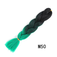 24 Inches Jumbo Braid Synthetic Braiding Hair Ombre Jumbo Hair Extension For Women DIY Hair Braids