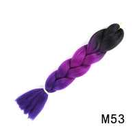 24 Inches Jumbo Braid Synthetic Braiding Hair Ombre Jumbo Hair Extension For Women DIY Hair Braids