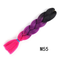 24 Inches Jumbo Braid Synthetic Braiding Hair Ombre Jumbo Hair Extension For Women DIY Hair Braids