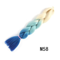 24 Inches Jumbo Braid Synthetic Braiding Hair Ombre Jumbo Hair Extension For Women DIY Hair Braids