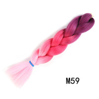 24 Inches Jumbo Braid Synthetic Braiding Hair Ombre Jumbo Hair Extension For Women DIY Hair Braids