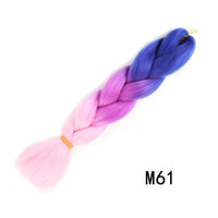 24 Inches Jumbo Braid Synthetic Braiding Hair Ombre Jumbo Hair Extension For Women DIY Hair Braids