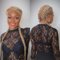 Braided Lace Front Synthetic Wig for Women - Image 1