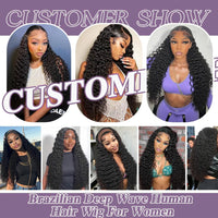 Black Wavy HD Lace Human Hair Wig for Women - Image 8