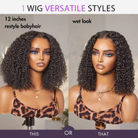 10" Wavy Bob HD Lace Human Hair Wig for Women - Image 5