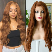 Blue Highlight Ombre Blonde Wig Body Wave Lace Frontal Wigs 13X4 HD Lace Wig Synthetic High Quality Pre Plucked Daily Cosplay