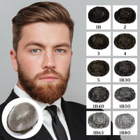 Toupee Human Hair Toupee for Men - Image 1