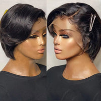 Straight Pixie Cut HD Lace Human Hair Wig for Women - Image 6