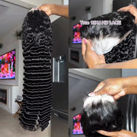 Black Wavy HD Lace Human Hair Wig for Women - Image 2