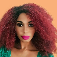 Cristoli Big Afro Red Curly Hair Wig "NEPTUNE" for African American
