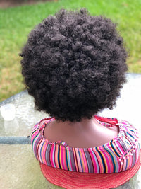 Black Kinky Afro Synthetic Wig for Women - Image 4
