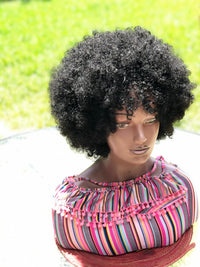 Black Kinky Afro Synthetic Wig for Women - Image 5