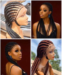 Braided Lace Front Synthetic Wig for Women - Image 2