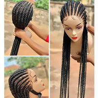 Braided Lace Front Synthetic Wig for Women - Image 4