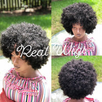 Black Kinky Afro Synthetic Wig for Women - Image 3