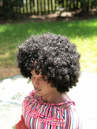 Black Kinky Afro Synthetic Wig for Women - Image 6