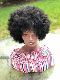 Black Kinky Afro Synthetic Wig for Women - Image 7