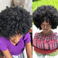 Black Kinky Afro Synthetic Wig for Women - Image 2