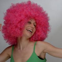 Pink Afro Synthetic Wig for Women - Image 4