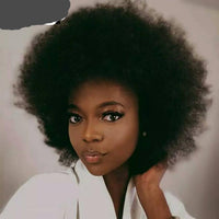Afro Kinky Curly Wig Brazilian Hair Wig Color F1B/99J Short Wigs For Black Women