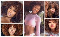 Afro Fluffy Little Curly Wig, Heat Resistant Wig, Fashion Wig, Cosplay Wig, Short Hair Wig, Brown Wig
