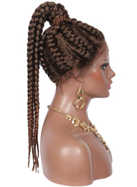Braided Lace Front Synthetic Wig for Women - Image 4
