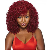 Red Curly Kinky Synthetic Wig for Men - Image 1